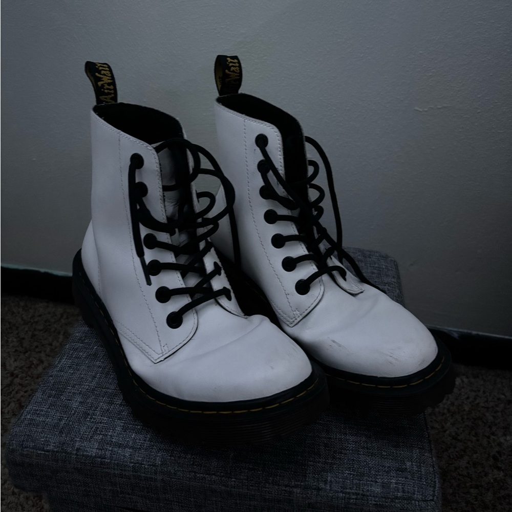 White Doc Marten 1460 Boots